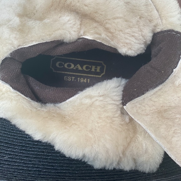 AUTHENTIC COACH fur boots with gold buttons - rare - Picture 5 of 5